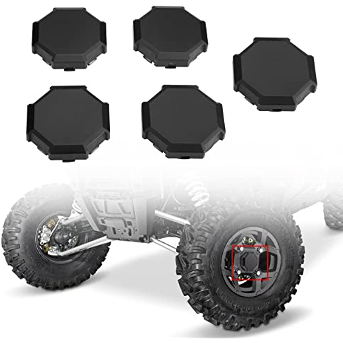 Polaris RZR 900 Wheel Center Caps A & UTV PRO