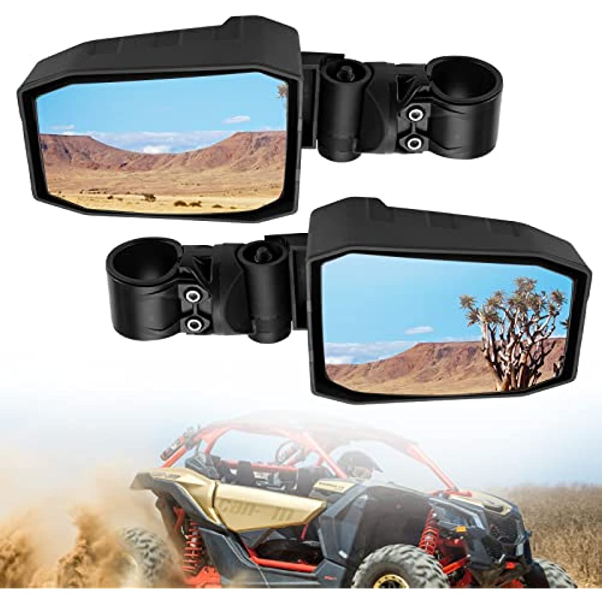 CanAm Maverick X3 Max Upgrade Wider Rear Side View Convex Mirrors A & UTV PRO