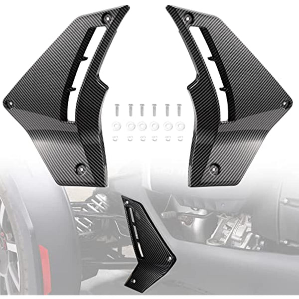 Lower Fairing Panels for Can-Am Ryker, Carbon Fiber Pattern