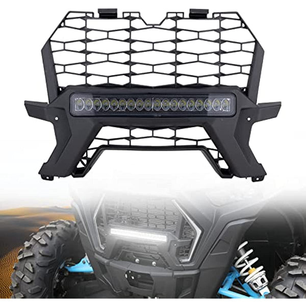 Front Mesh Grille with Light for Polaris RZR XP 1000