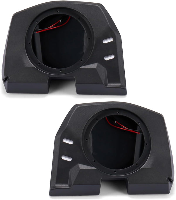 Rear Roof Speaker Pods for Polaris General 1000, 6.5" Speaker Mount Enclosures with Brackets, Replace OEM #2637784, 2637785