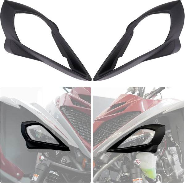 Headlight Covers for Yamaha Raptor/YFZ 450/YFZ450R/Wolverine, Replace OEM # 5TG-84166-01-00