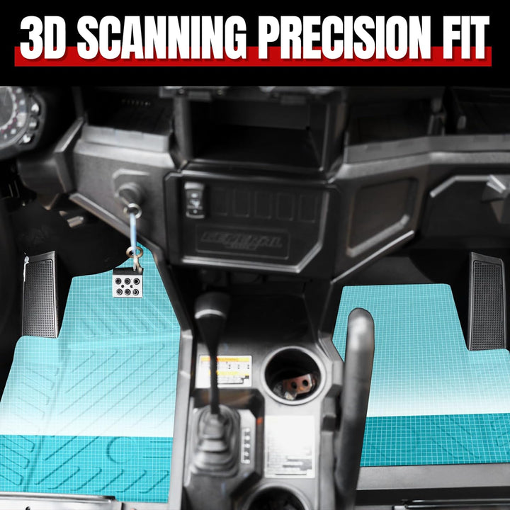 Front and Back Floor Mat for Polaris General XP 4 1000