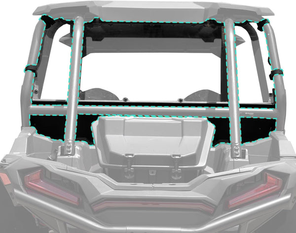 Rear Windshield for Polaris RZR XP 1000 2014-2023
