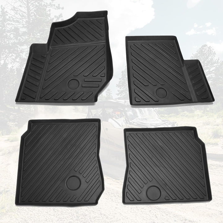 Front and Back Floor Mat for Polaris General XP 4 1000