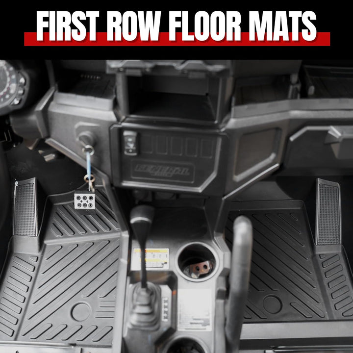 Front and Back Floor Mat for Polaris General XP 4 1000