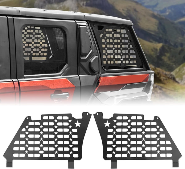 Aluminum Rear Side Window Panels for Polaris Xpedition ATV/ ATV 5 2024+