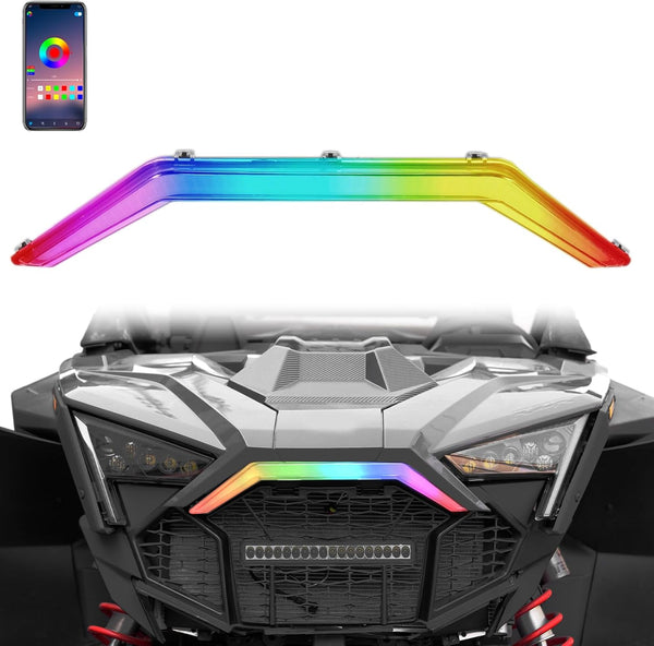 APP Control LED Signature Center Grill Light for 2020-2024 RZR PRO XP, Replace 2884346