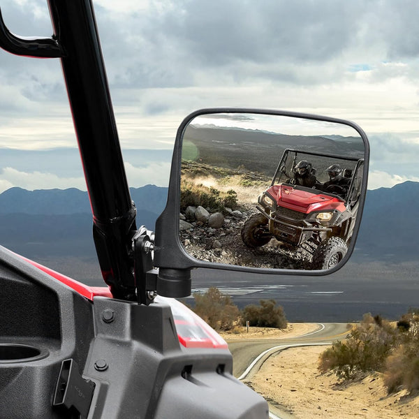 Wider Side Mirrors for Honda Pioneer 1000, Replace OEM # 0SV05-HL4-202