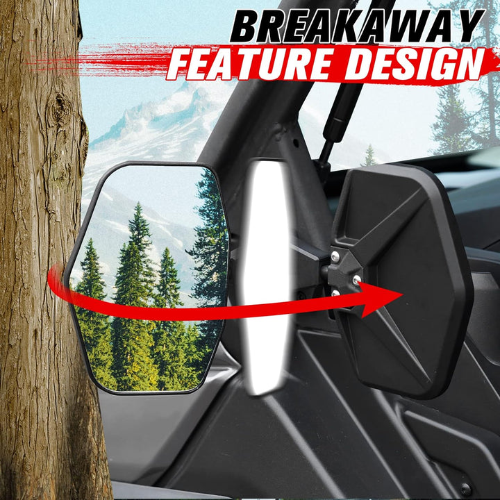 Rear & Side Mirrors Kit for Can-Am Defender