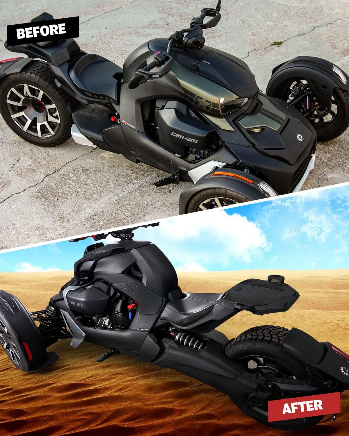 Rear LinQ Rack for Can-am Ryker | A & UTV PRO