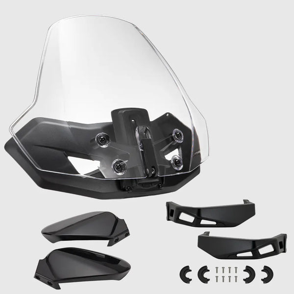 Sport Windshield & Aluminum Plastic Handguards Kit for Can-Am Ryker All Model