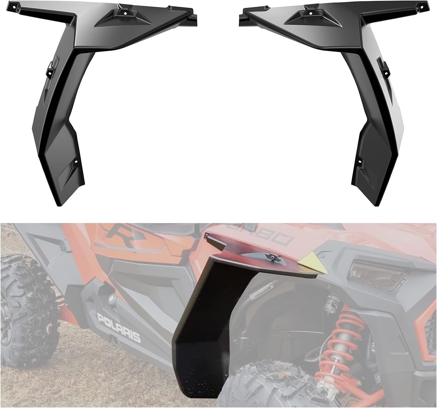 Xp Pro Rear Fender Rust Polaris RZR XP 1000 Front Fender Flares, Replace # 2881985 | A & UTV PRO